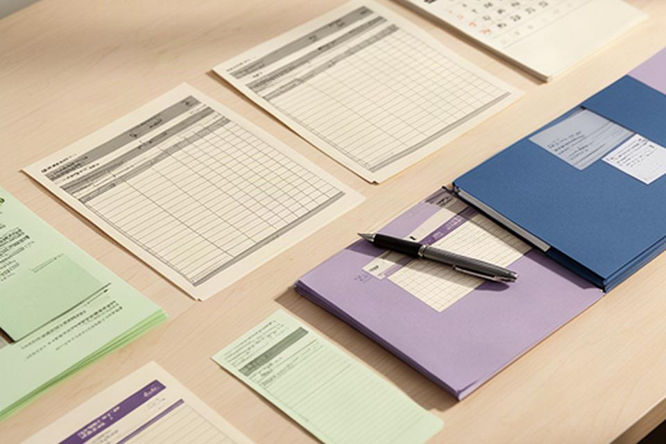 Registro de horarios y nóminas preparados para revisar una reclamación laboral