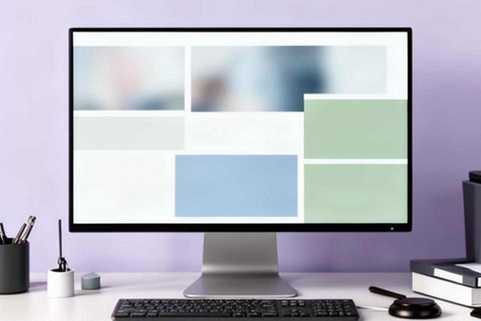 Pantalla de ordenador con ajustes de privacidad en una oficina de asesoramiento