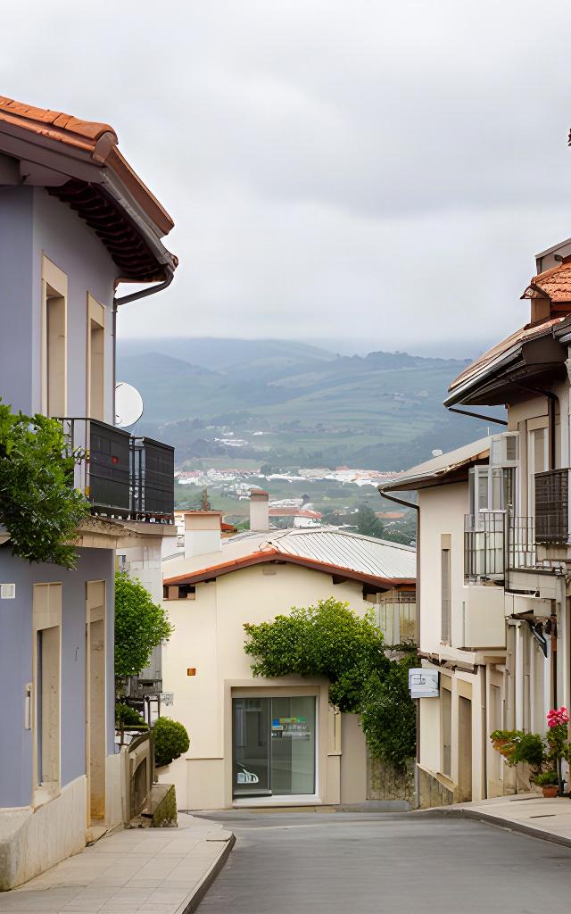 Vista de Piedras Blancas, Asturias, con calles cercanas a la oficina jurídica